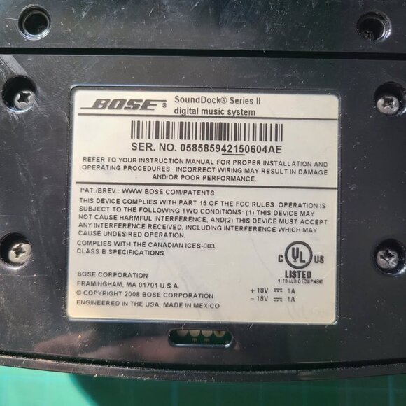 Bose SoundDock Series II Digital Music System Sound Dock - WITH BLUETOOTH - Picture 6 of 8